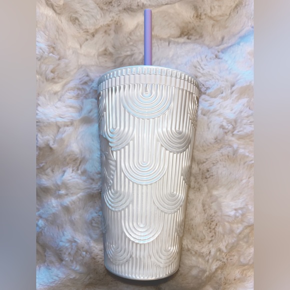 NEW 🌸SPRING COLLECTION🌸Starbucks 2023 Spring Pearl White Mermaid Cold Cup 16oz - Picture 5 of 5